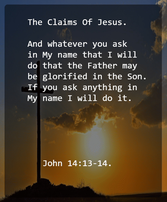 John 14 V 13 14