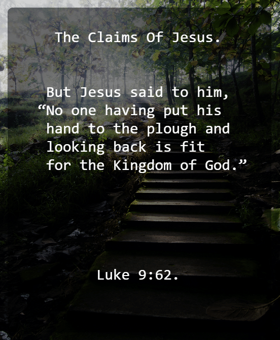 Luke 9 V 62