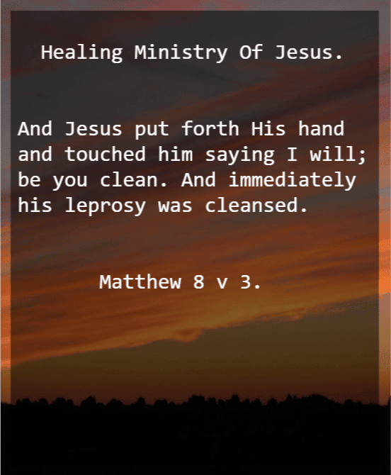 MATTHEW 8 V 3.